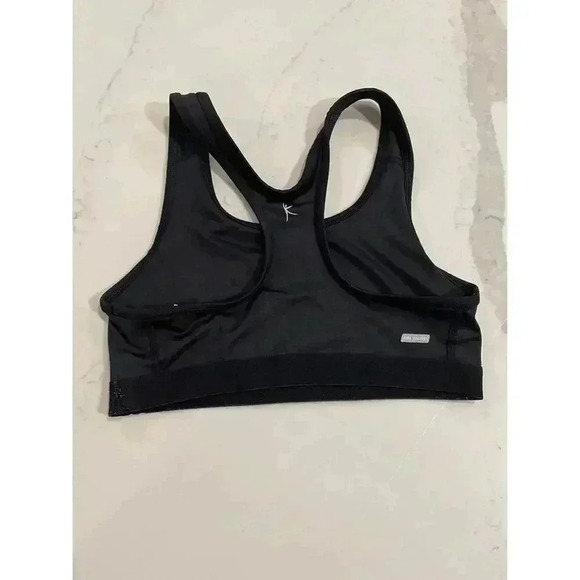 Danskin Now Sports Bra Women’s Medium Racerback Black Active Wear Workout Top - Picture 2 of 3